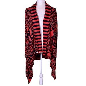 Volcom Women’s Southwestern Aztec Print Waterfall Open Front Cardigan Size XS-S